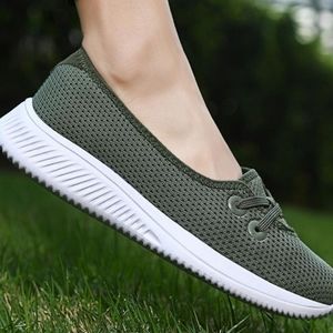 Owlkay Women Flat Breathable Mesh Sneakers